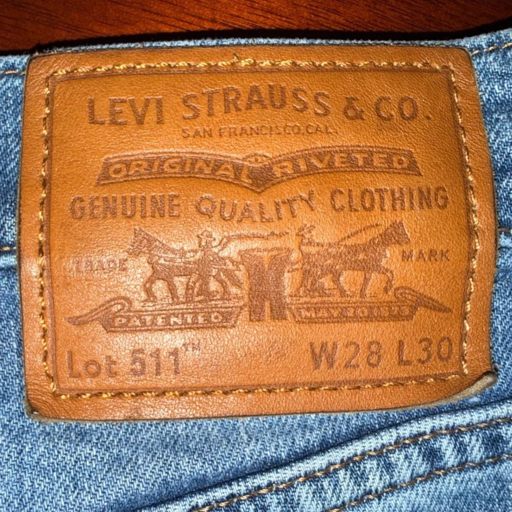 Levi 511 Straight Slim Fit Mens Womens Premium‎ Jeans Size 28x30